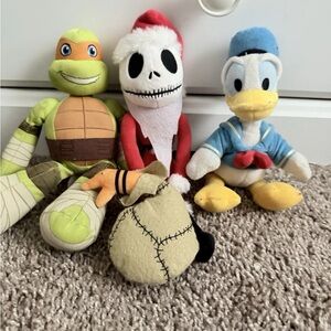 Disney Donald Duck & Jack Skellington Plush Toys